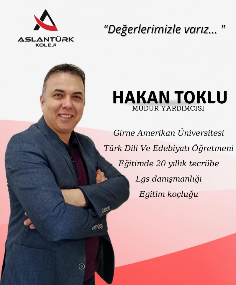 Yeni Müdür Yardımcımız Hakan Toklu